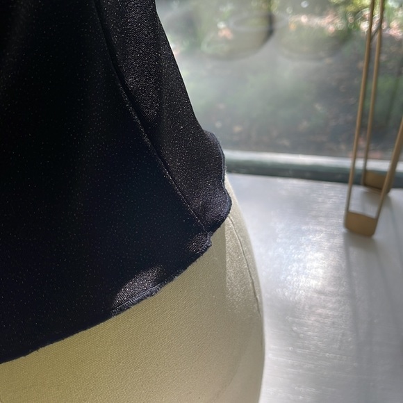 Stretchy black sparkly ladies top M - Picture 5 of 7